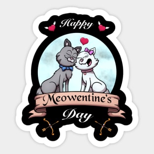 Happy Meowentine’s Day Sticker